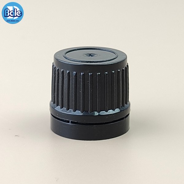 ฝาเกลียวฉีกพลาสติกบาง สีดำ 18mm. jy-stopper