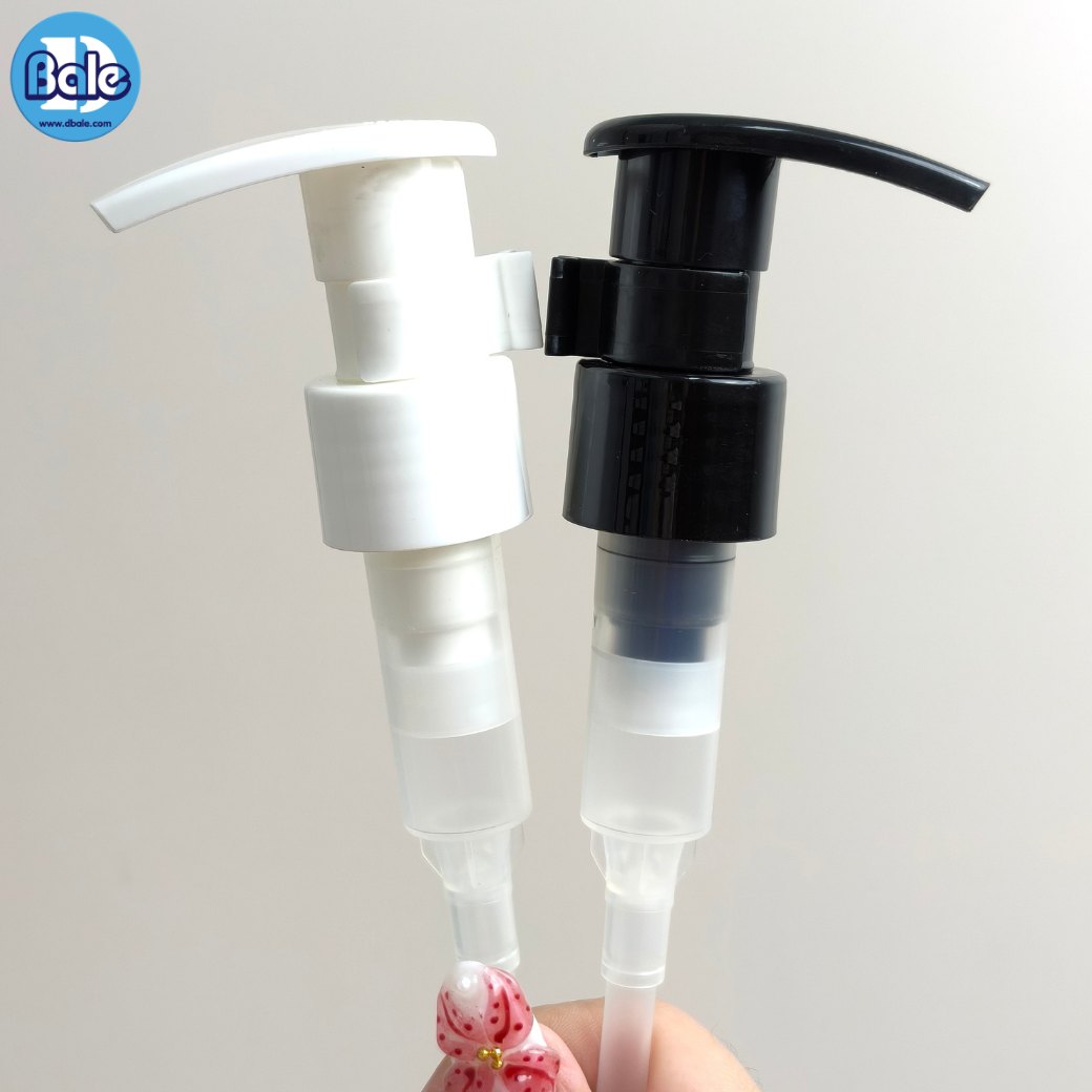 หัวปั้ม ทรงหัว D ล็อกซ้ายขวา pump0039 คอ 24 มม. สีดำ ขาว