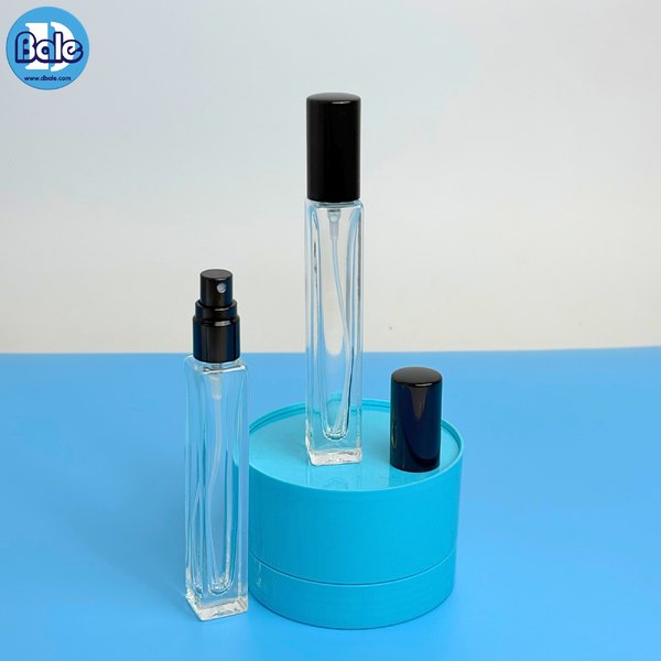 ขวดแก้ว สเปรย์ สีใสทรงเหลี่ยม jpf246 10ml.