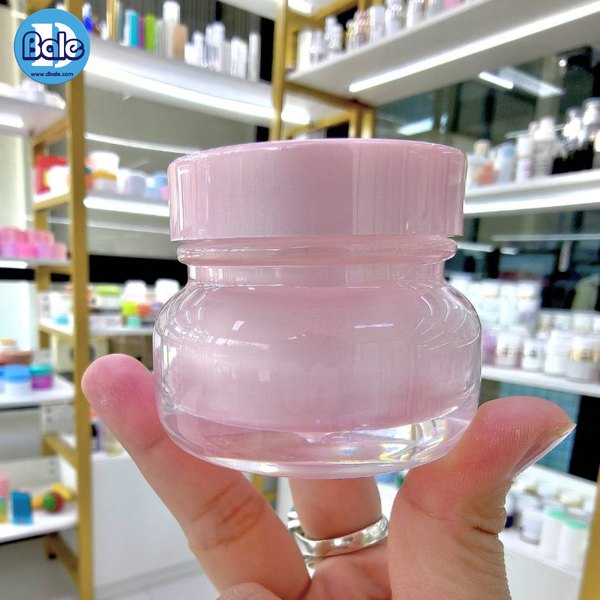 กระปุกครีมไหล่มน สีแดงฝาแดงเงา สีแดงฝาแดง, ขาวฝาขาว, ชมพูฝาชมพู 15g. k0429