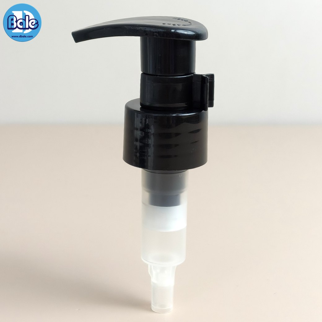 หัวปั้ม ทรงหัว D ล็อกซ้ายขวา pump0039 คอ 28 มม. สีดำ ขาว