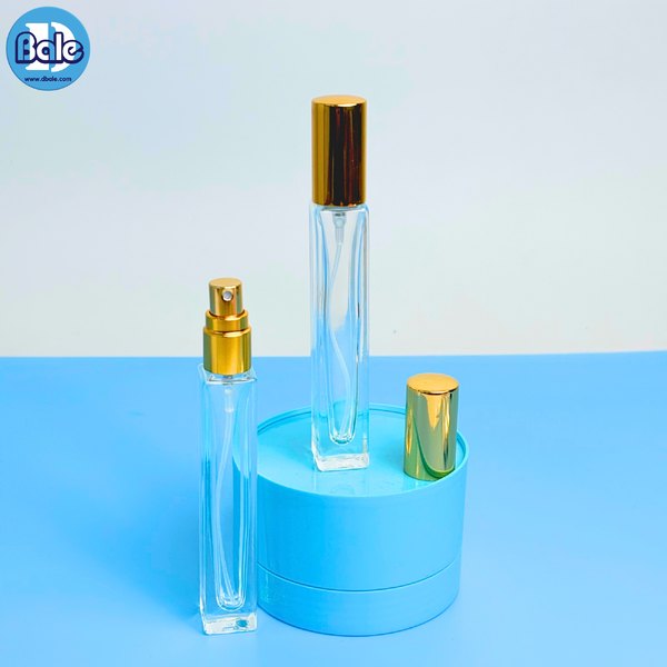 ขวดแก้ว สเปรย์ สีใสทรงเหลี่ยม jpf246 10ml.