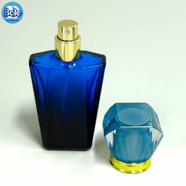 ขวดแก้วน้ำหอมทรงเพชร สีน้ำเงิน, ม่วง, แดง, ส้ม, เขียว, ชมพู jpf187 30ml.