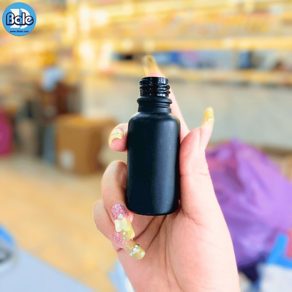 ขวดแก้วอโรมา สีดำขุ่น 5ml.,10ml.,15ml.,20ml.,30ml., 50ml.,100ml. jyblf