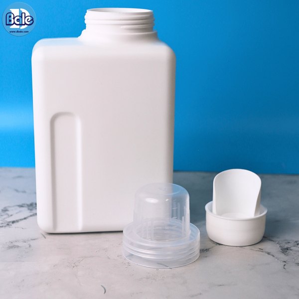 ขวดน้ำยาซักผ้า สีขาวฝาใส 600ml. gal22