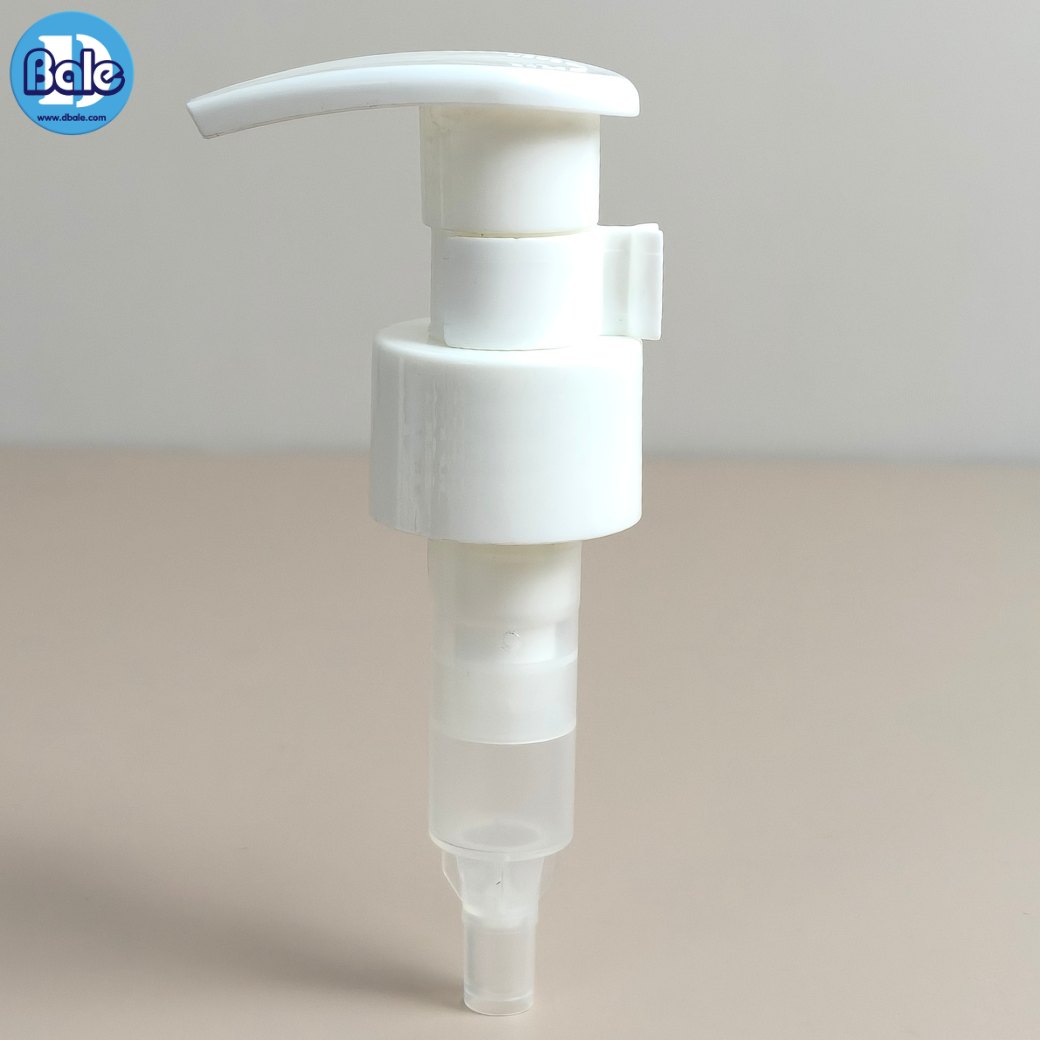 หัวปั้ม ทรงหัว D ล็อกซ้ายขวา pump0039 คอ 28 มม. สีดำ ขาว