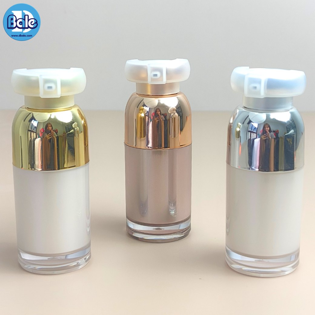 ขวดสุญญากาศ db30-R ขนาด 15 มล. (ขาวเงิน / ขาวทอง / พิงค์โกลด์)