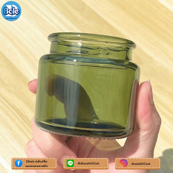 กระปุกแก้วเทียนไข 100g. ck0007