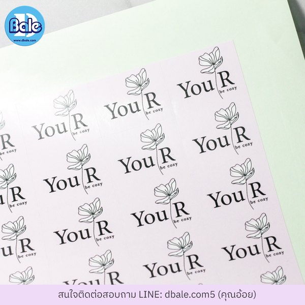 รับทำสติ๊กเกอร์ ติดฉลากสินค้าแบบเหลี่ยม