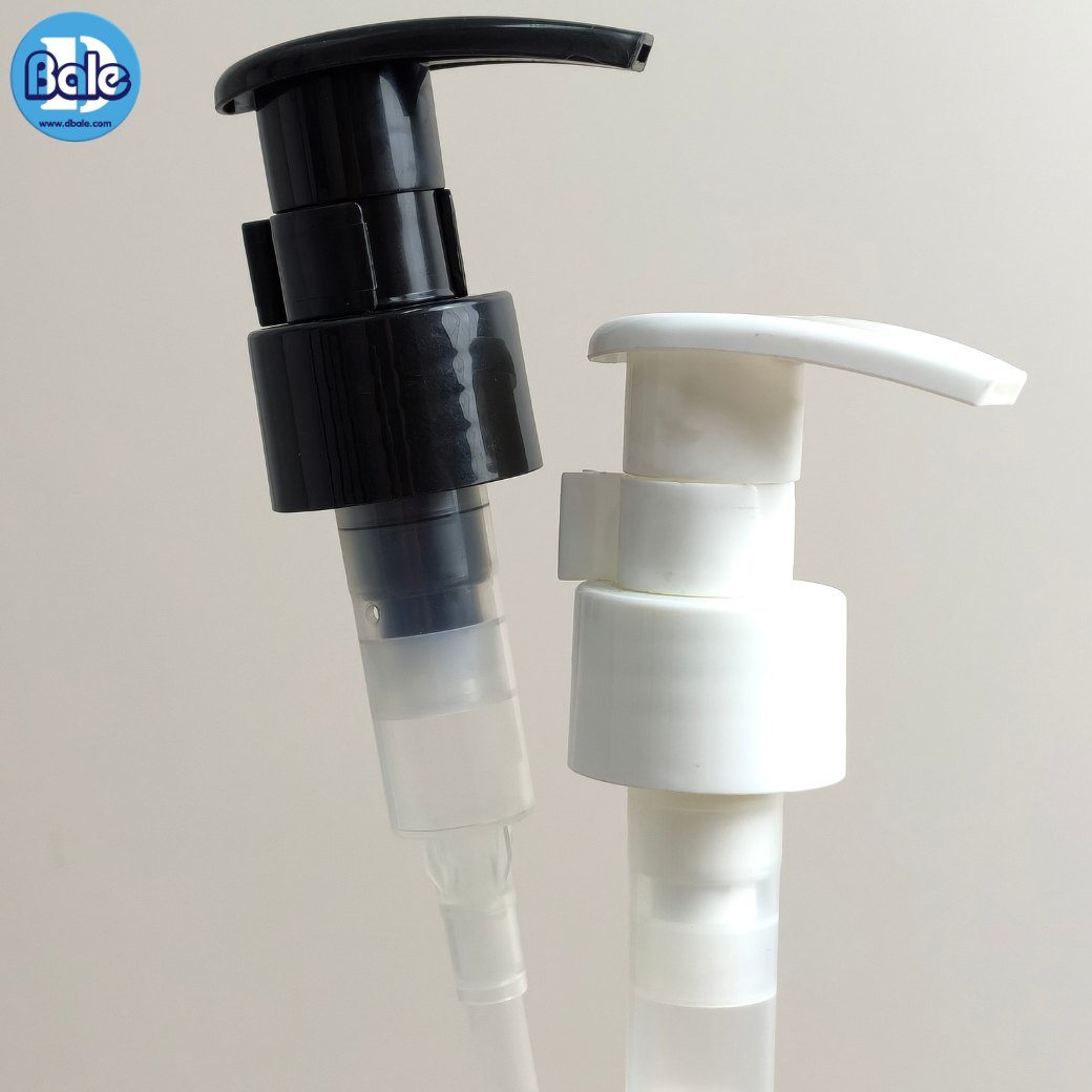 หัวปั้ม ทรงหัว D ล็อกซ้ายขวา pump0039 คอ 28 มม. สีดำ ขาว