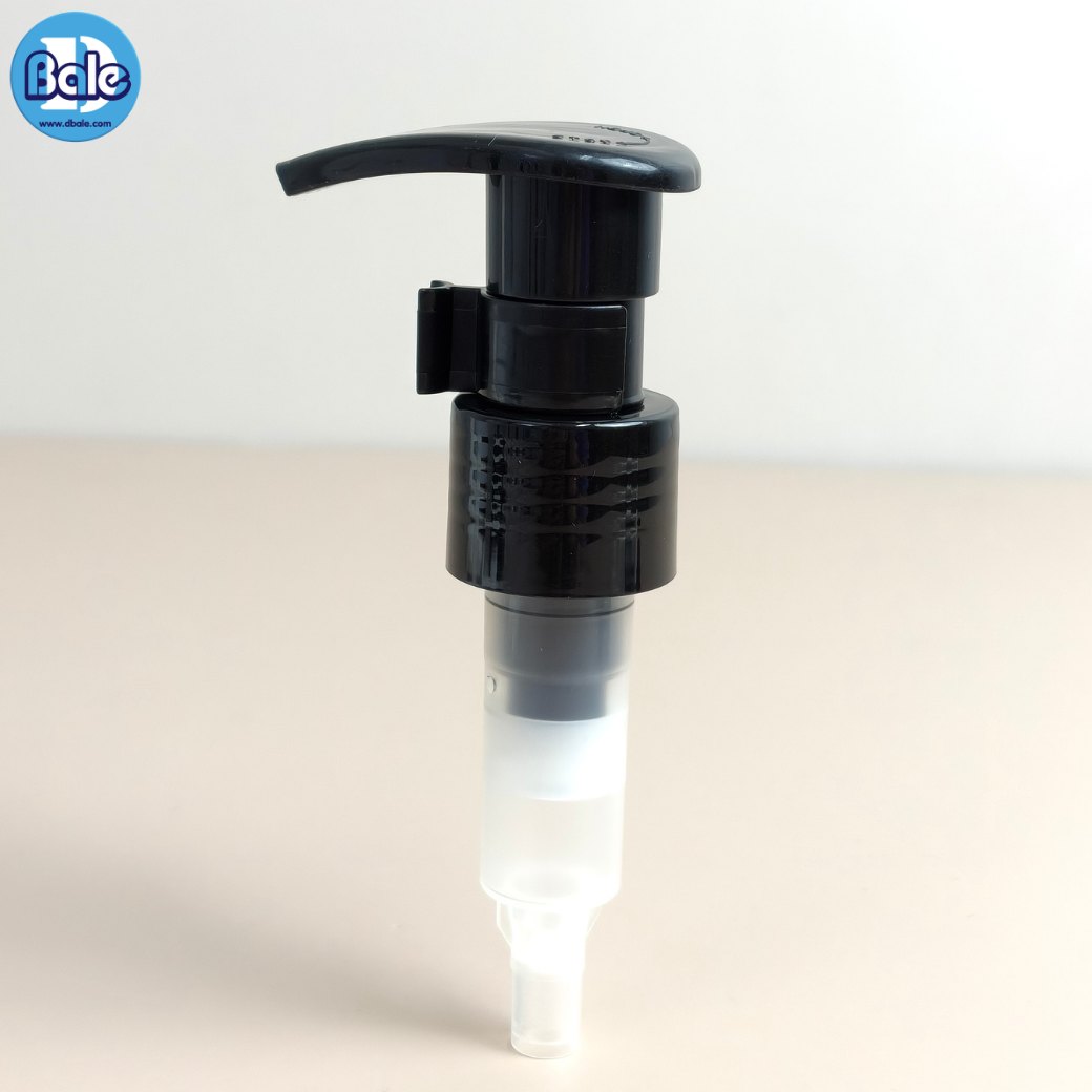 หัวปั้ม ทรงหัว D ล็อกซ้ายขวา pump0039 คอ 24 มม. สีดำ ขาว