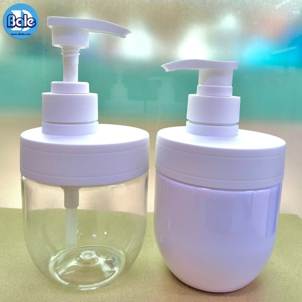 ขวดปั๊มก้นโค้งมน 350ml. pet-093